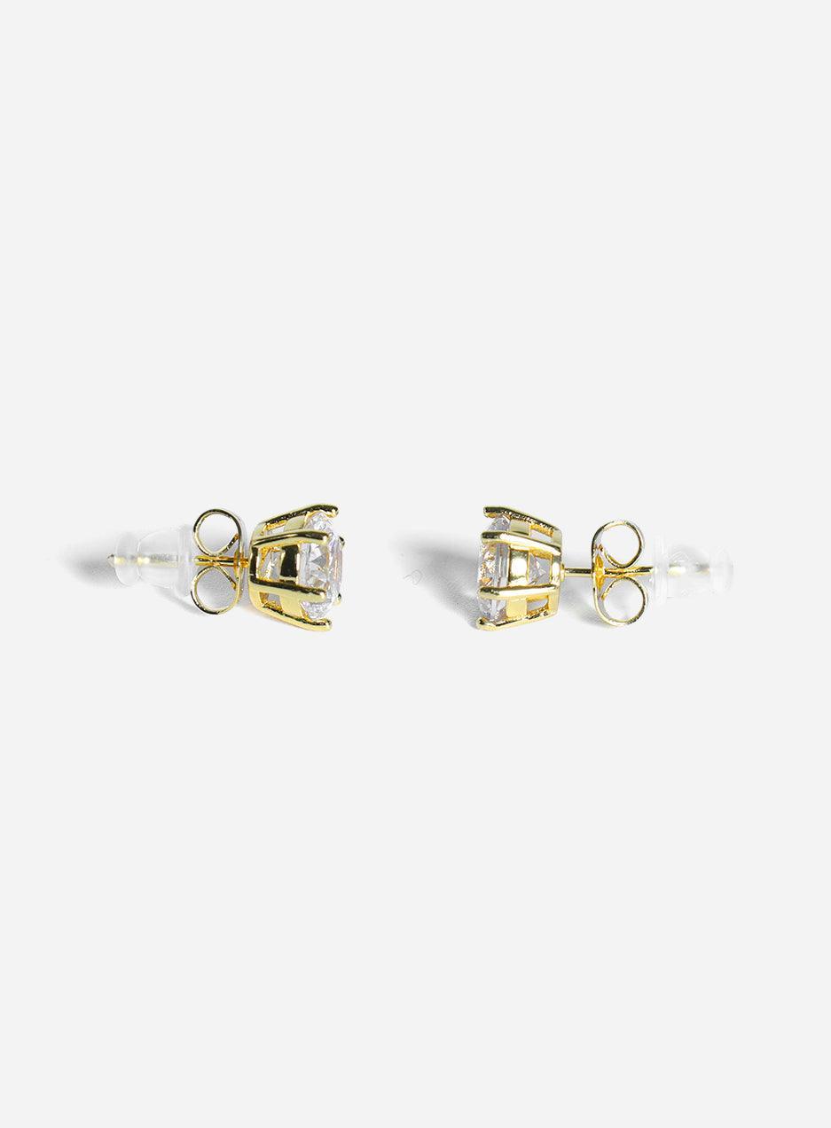 Gracias Dios Hexagon Circle Basket Set Stud Earring - Challenger Streetwear