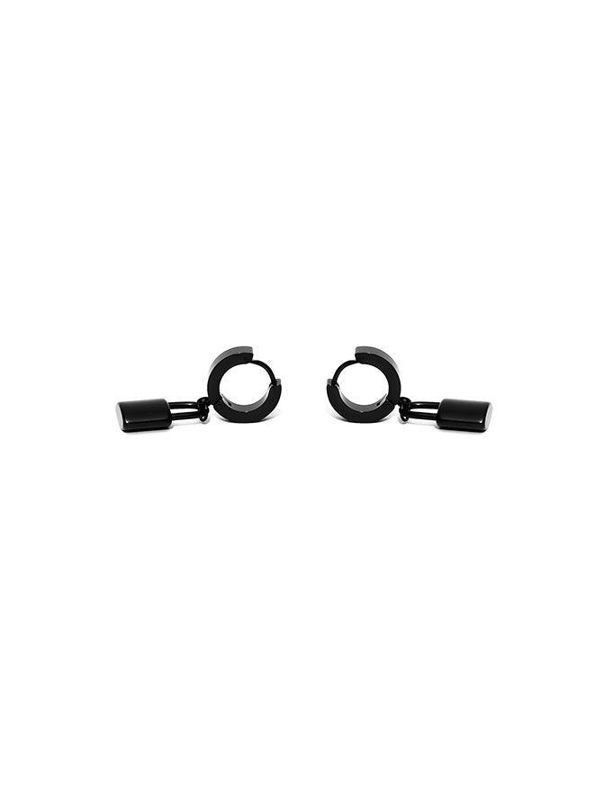 Gracias Dios Padlock Hoop Hinged Earring - Challenger Streetwear