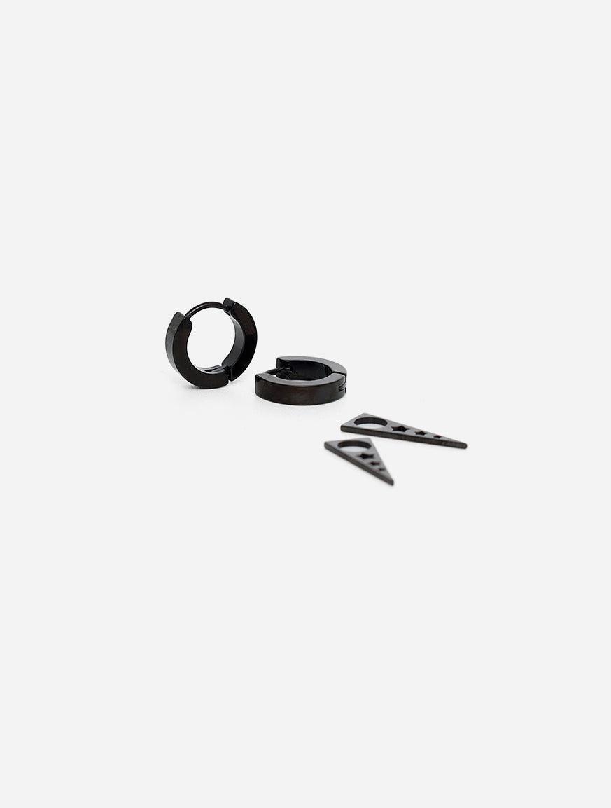 Gracias Dios Punk Hoops Dangle Spike Earrings - Challenger Streetwear
