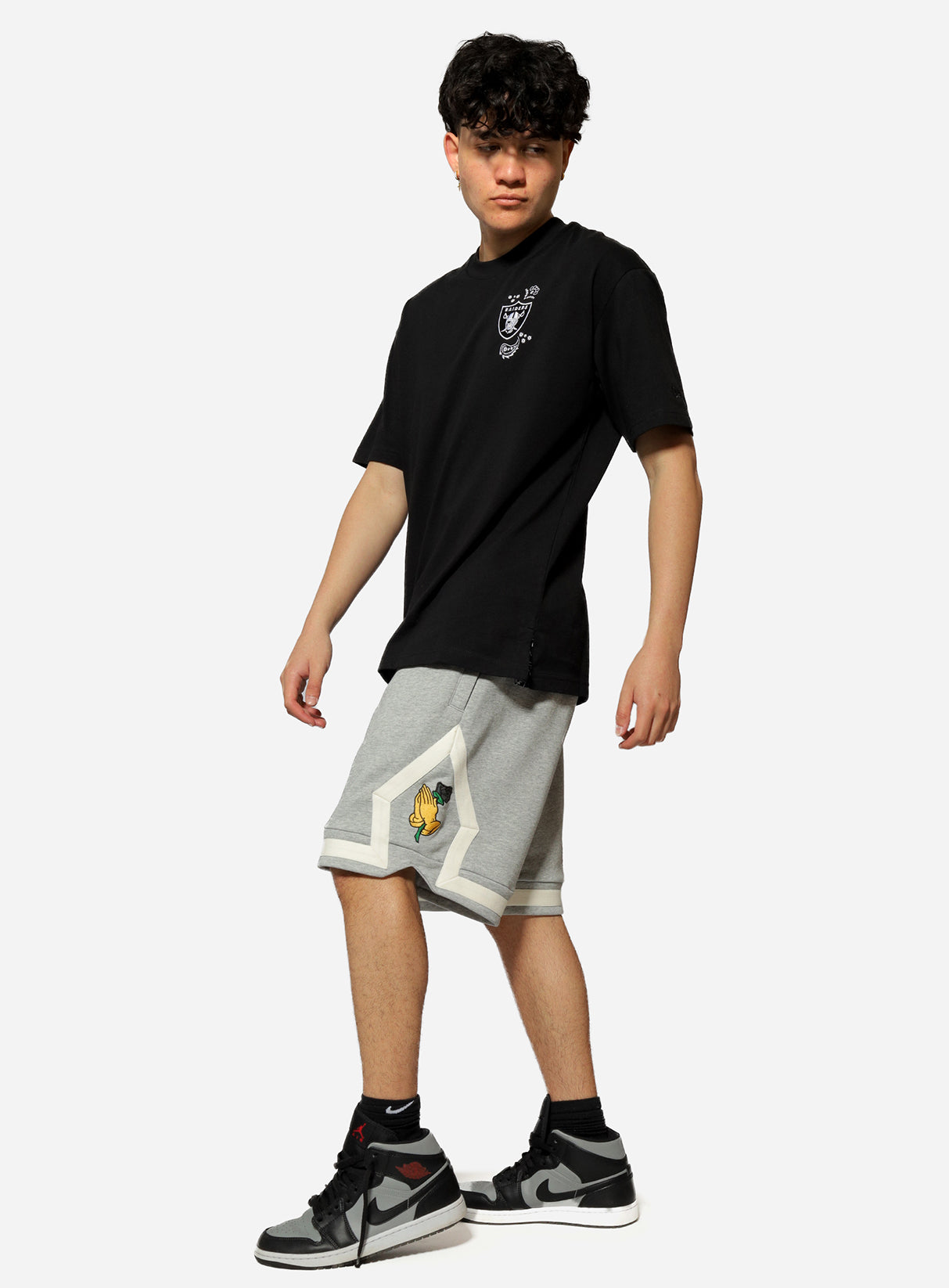 Gracias Dios Pray Hand Reflective Short