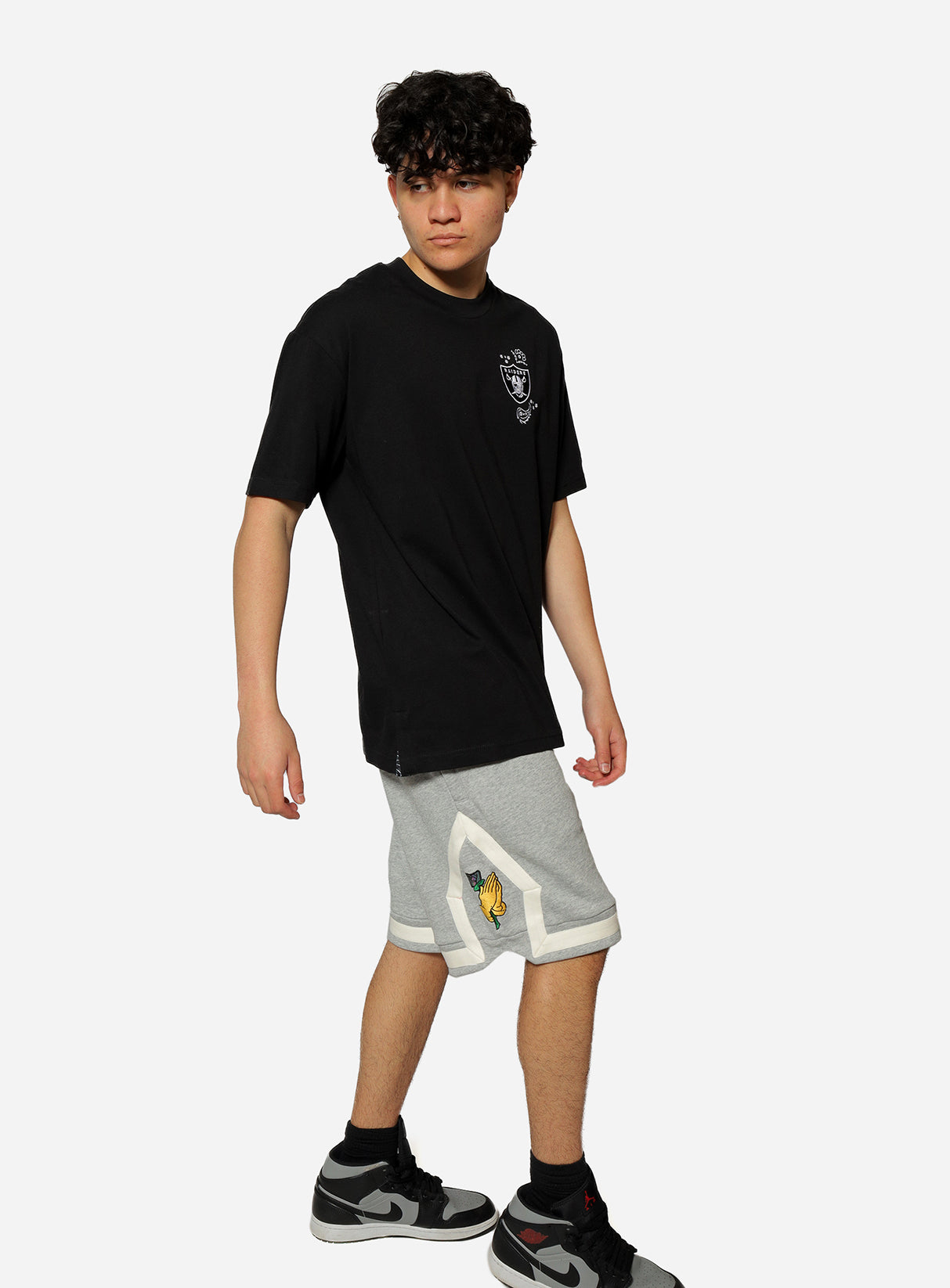 Gracias Dios Pray Hand Reflective Short