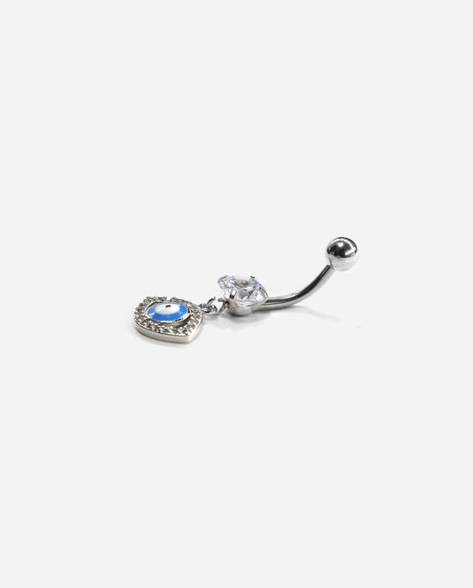 Gracias Dios Blue Evil Eye Belly Button Ring - Challenger Streetwear