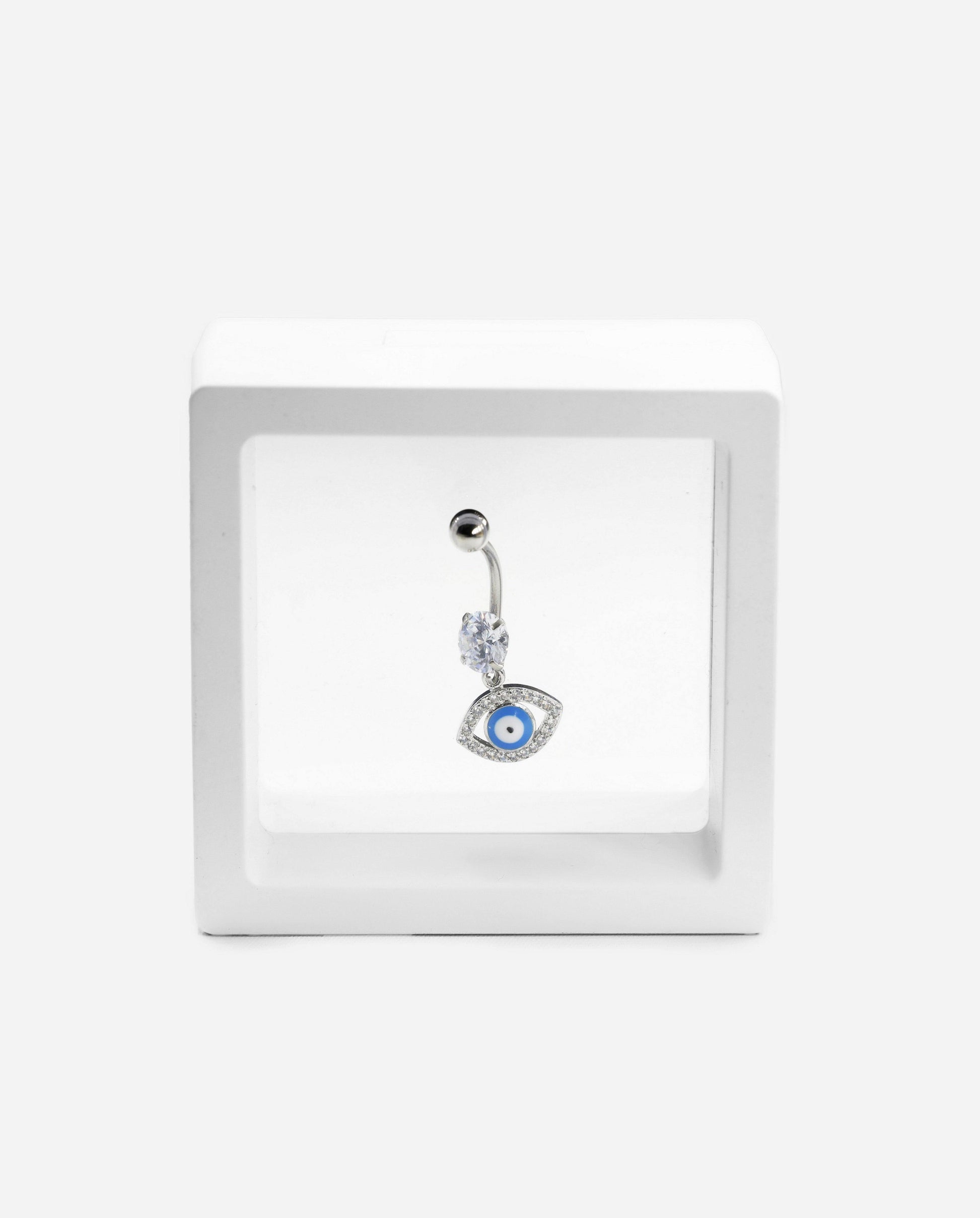 Gracias Dios Blue Evil Eye Belly Button Ring - Challenger Streetwear