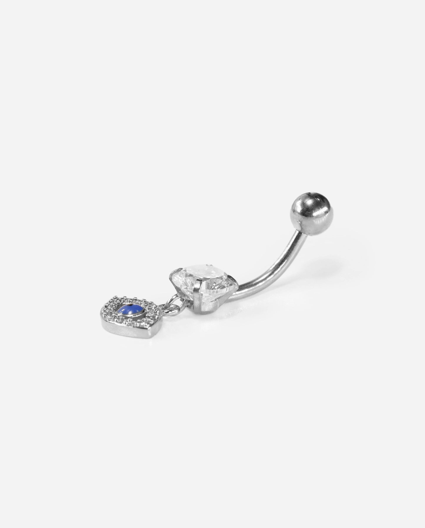 Gracias Dios Blue Evil Eye Belly Piercing Ring - Challenger Streetwear