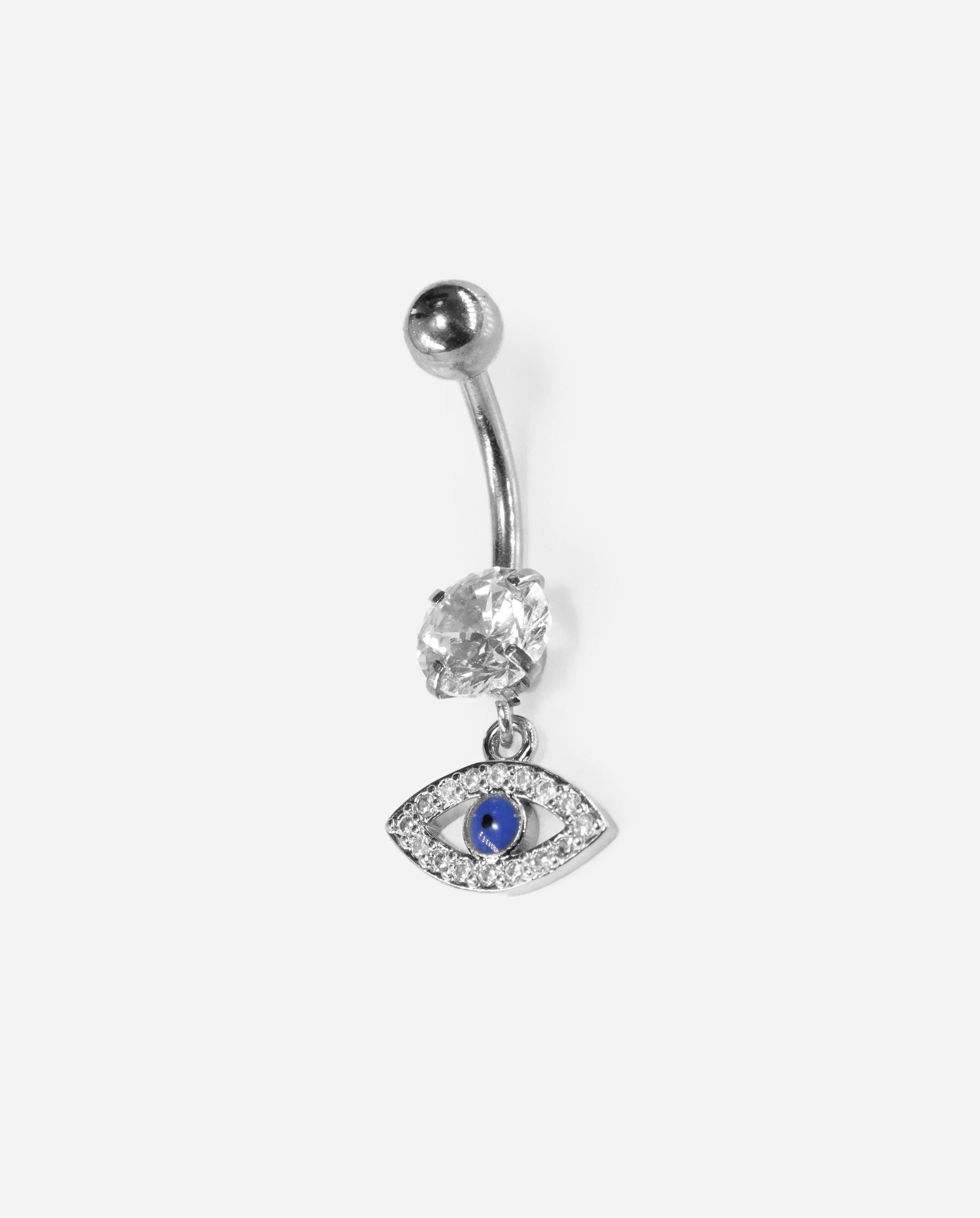 Gracias Dios Blue Evil Eye Belly Piercing Ring - Challenger Streetwear