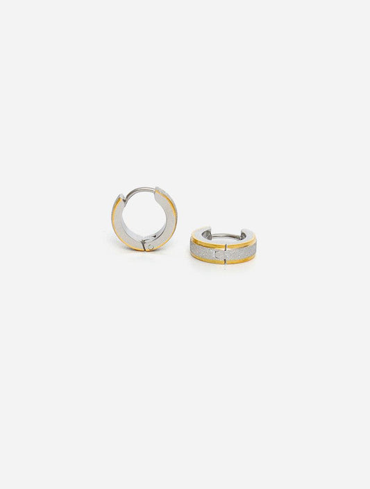 Gracias Dios Circle Hoop Hinged Earring - Challenger Streetwear