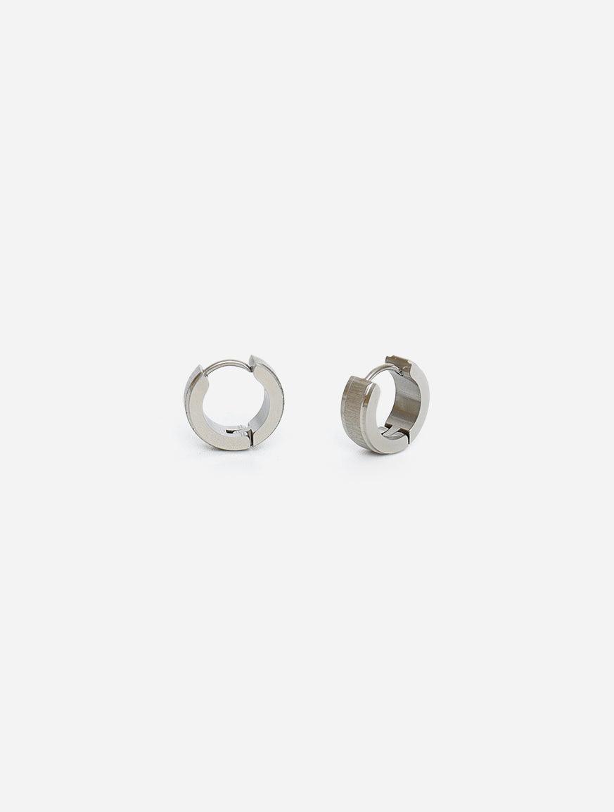 Gracias Dios Circle Hoop Hinged Earring - Challenger Streetwear