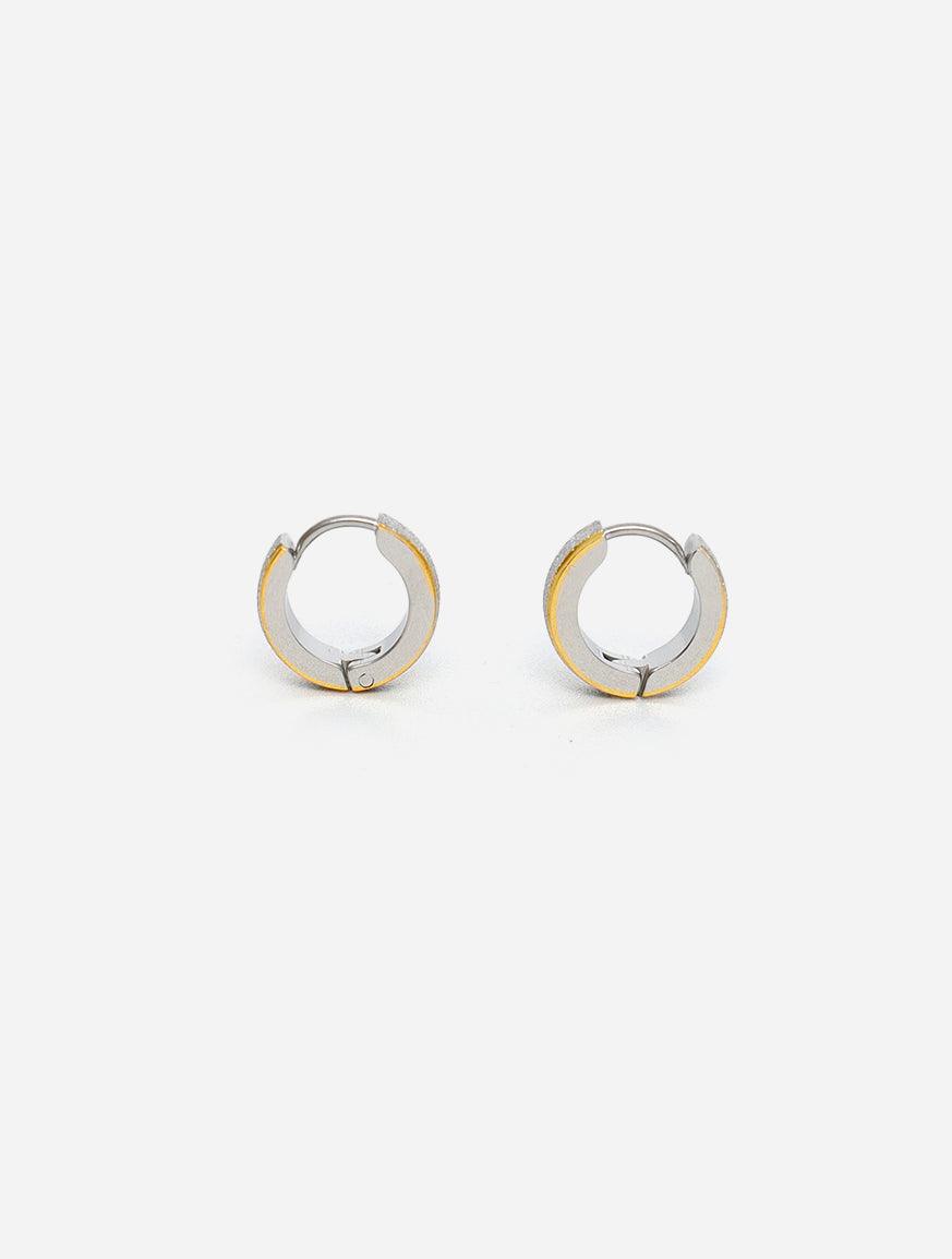 Gracias Dios Circle Hoop Hinged Earring - Challenger Streetwear