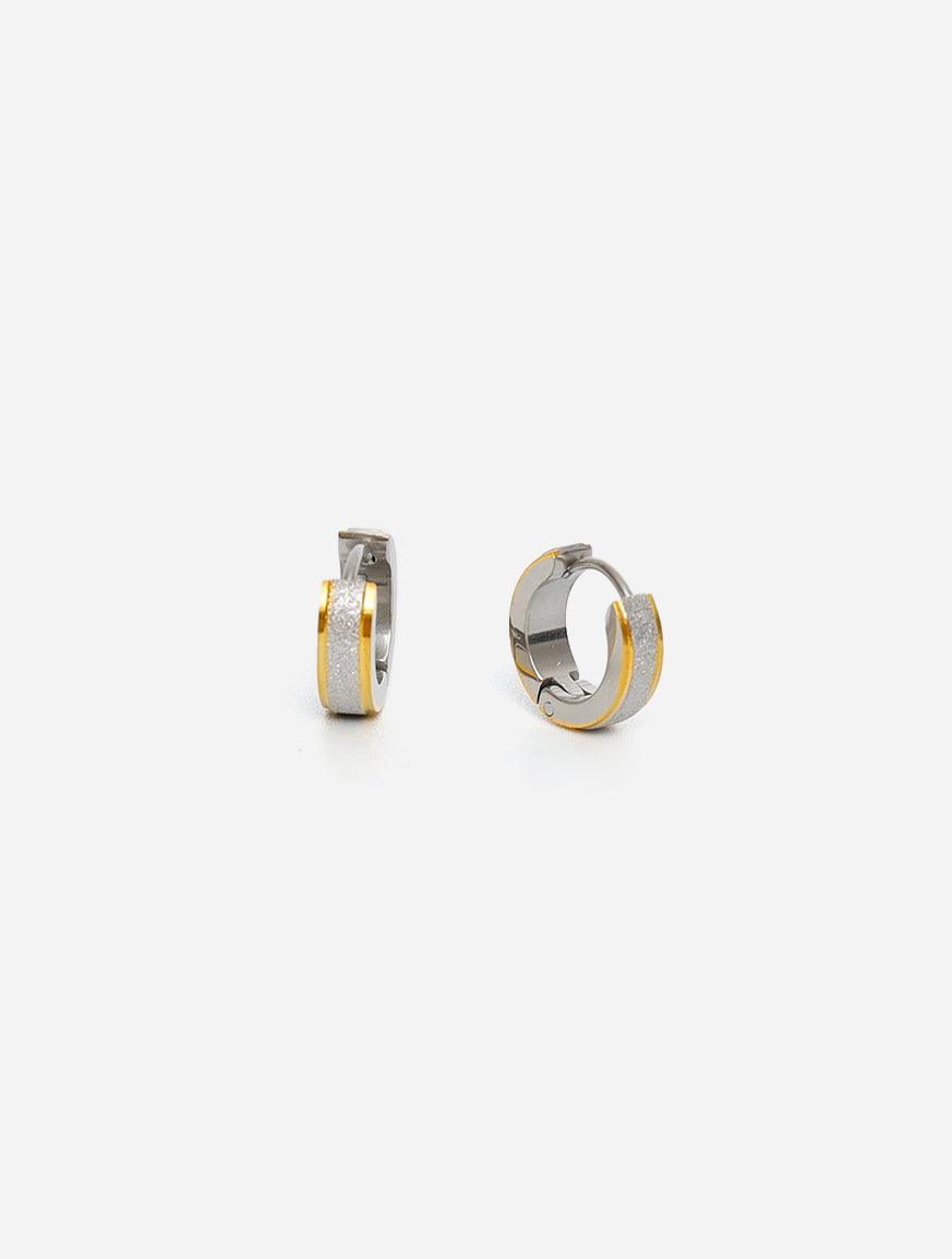 Gracias Dios Circle Hoop Hinged Earring - Challenger Streetwear