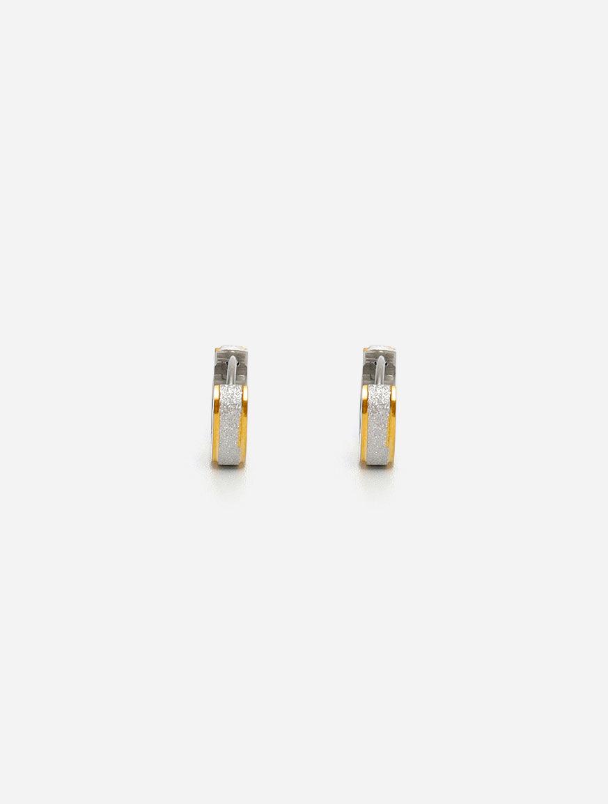 Gracias Dios Circle Hoop Hinged Earring - Challenger Streetwear