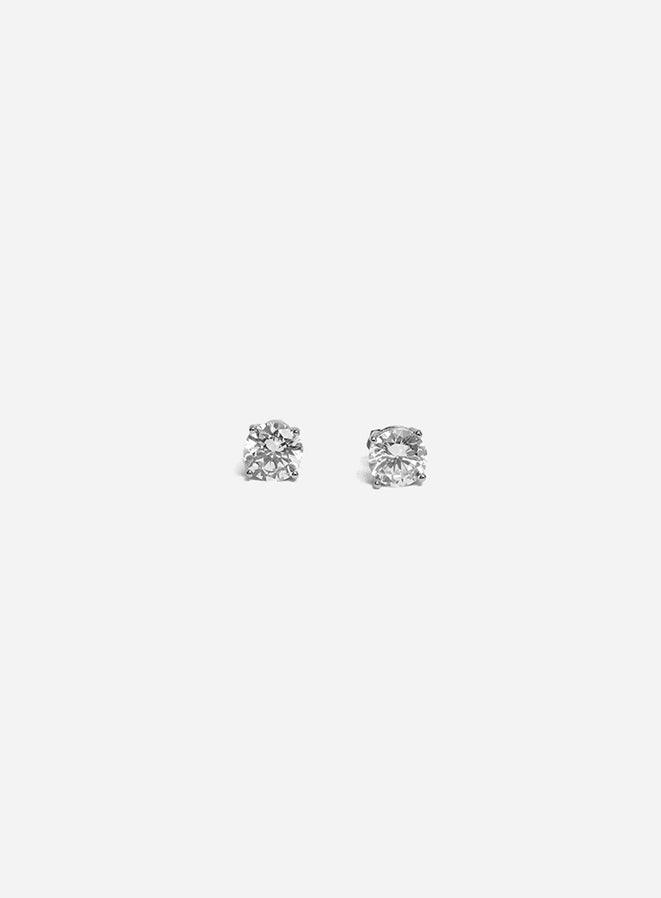 Gracias Dios Circled Basket Set Solitaire Stud Earring - Challenger Streetwear