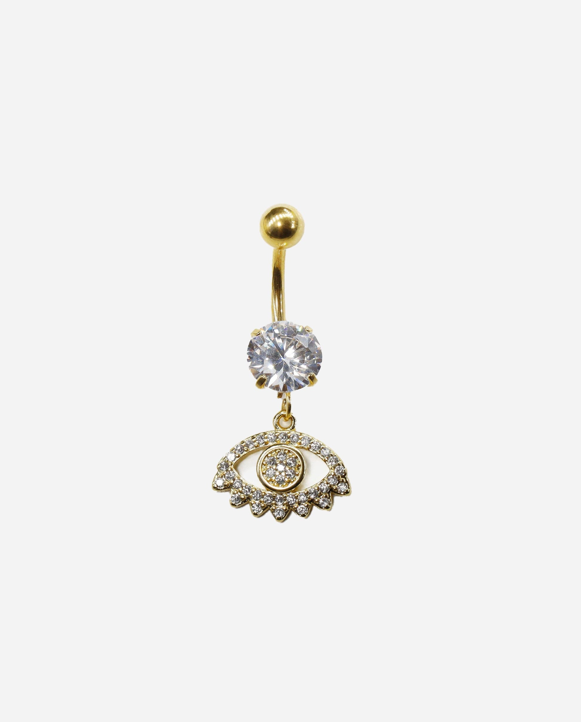 Gracias Dios Classic Evil Eye Belly Button Ring - Challenger Streetwear