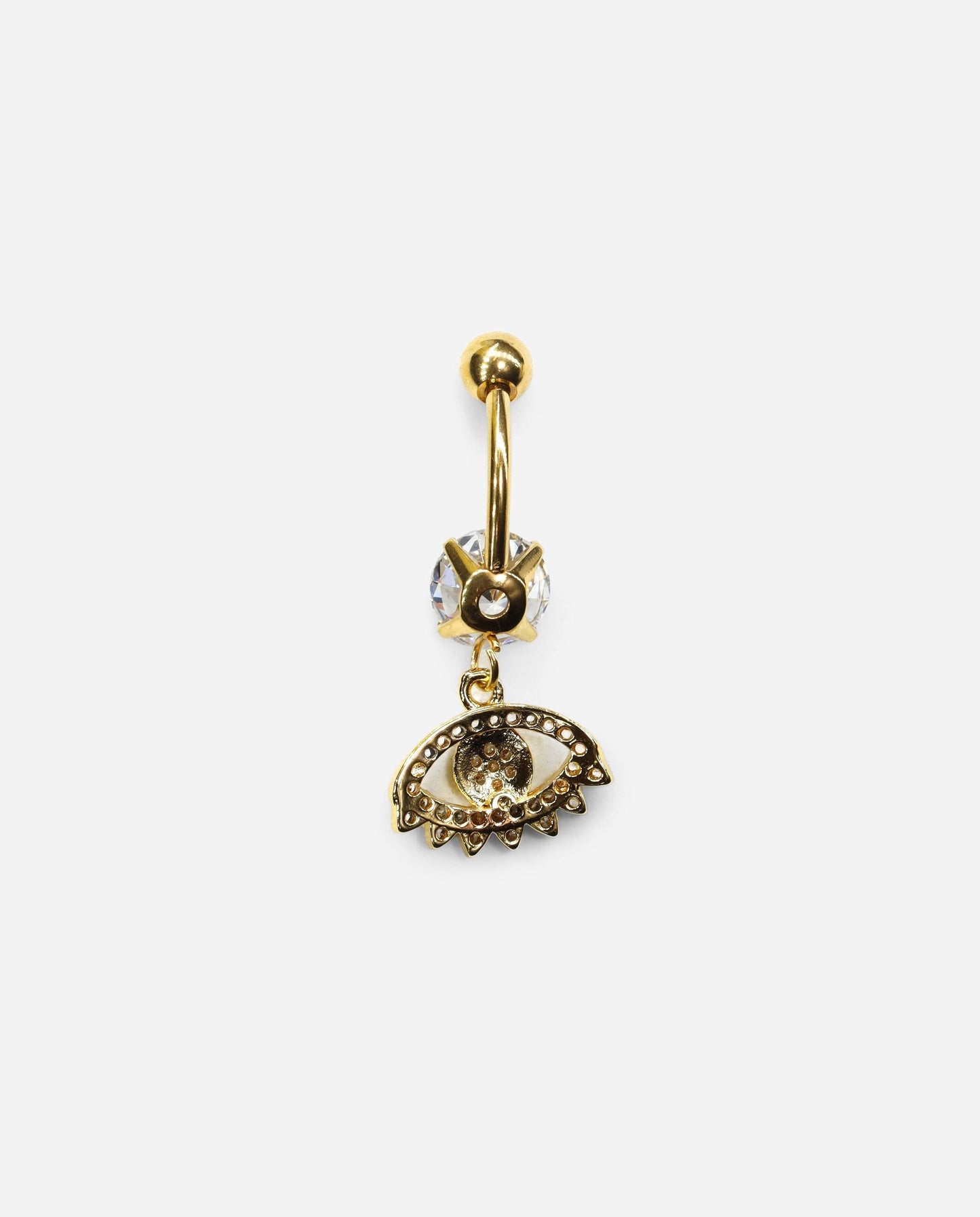 Gracias Dios Classic Evil Eye Belly Button Ring - Challenger Streetwear