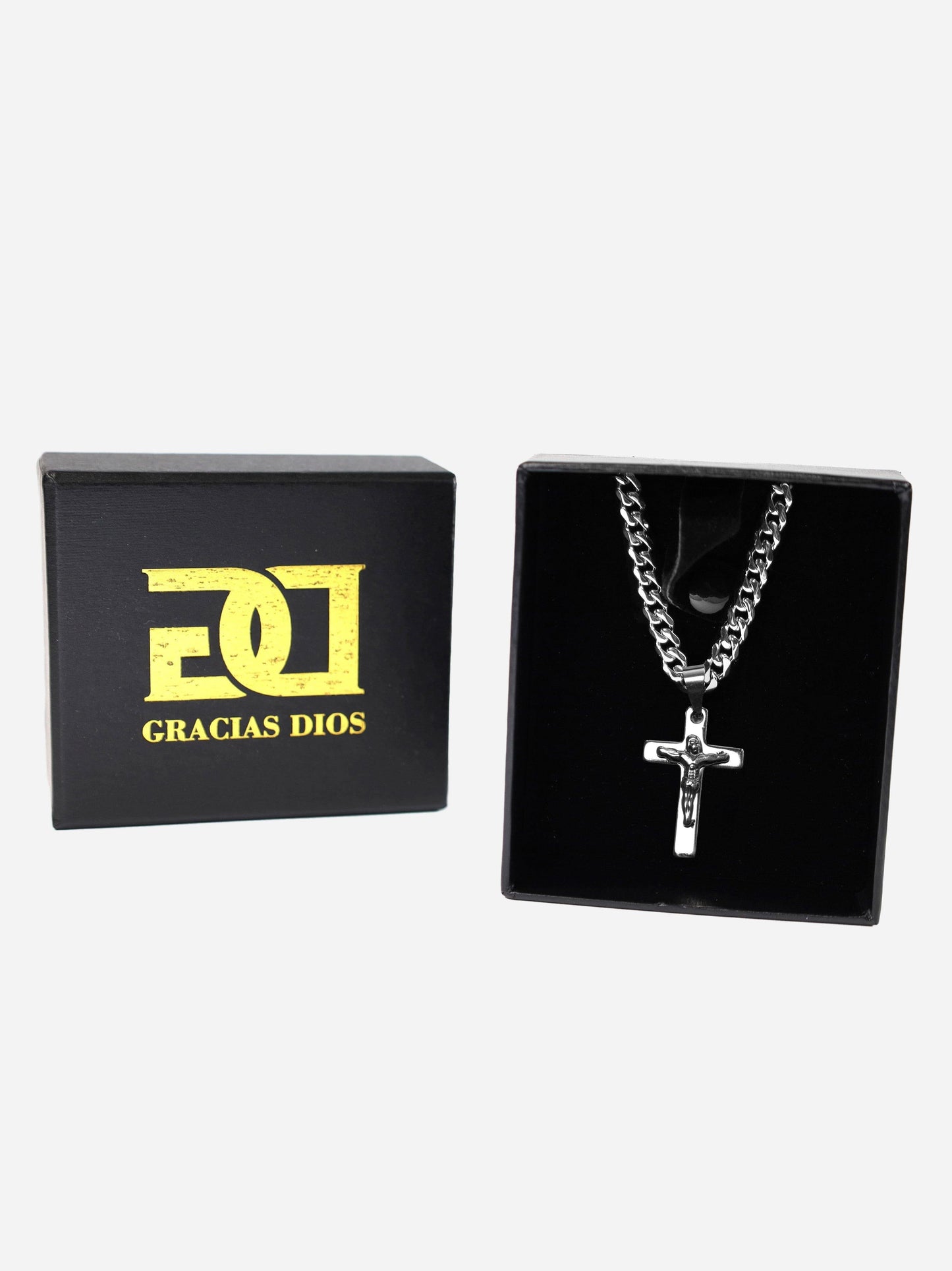 Gracias Dios Classic Mini Cross Pendant - Challenger Streetwear