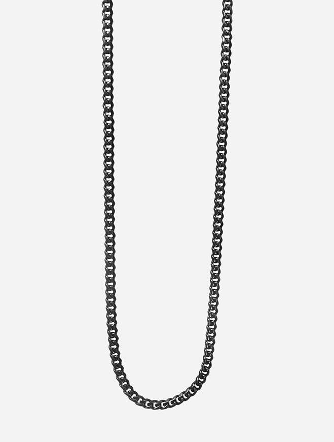 Gracias Dios Cuban Link Black Stainless Steel Necklace - Challenger Streetwear