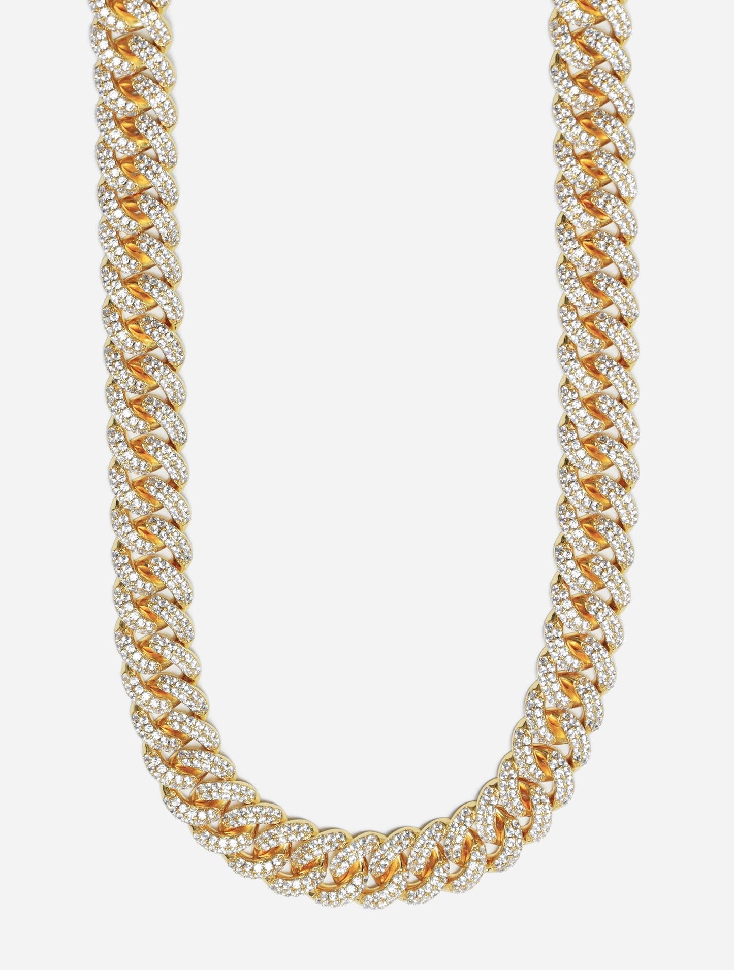 Gracias Dios Cuban Link Diamond 18" 15MM Chain - Challenger Streetwear