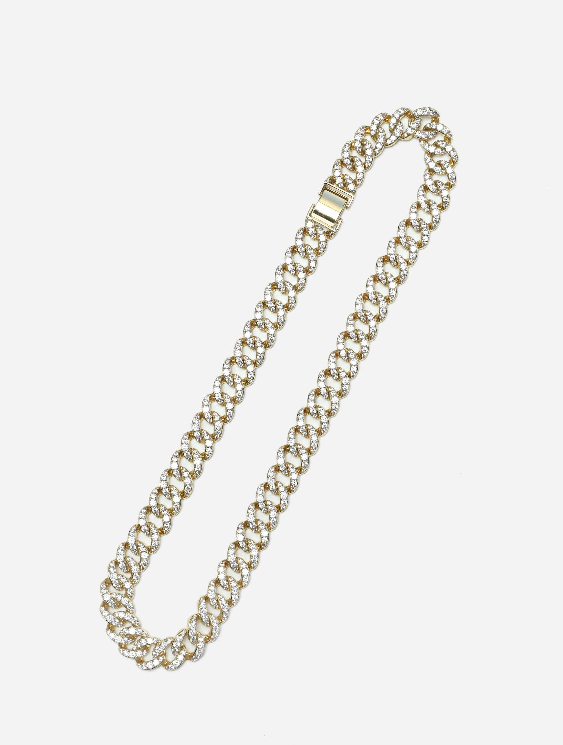 Gracias Dios Cuban Link Diamond 24" 15MM Chain - Challenger Streetwear