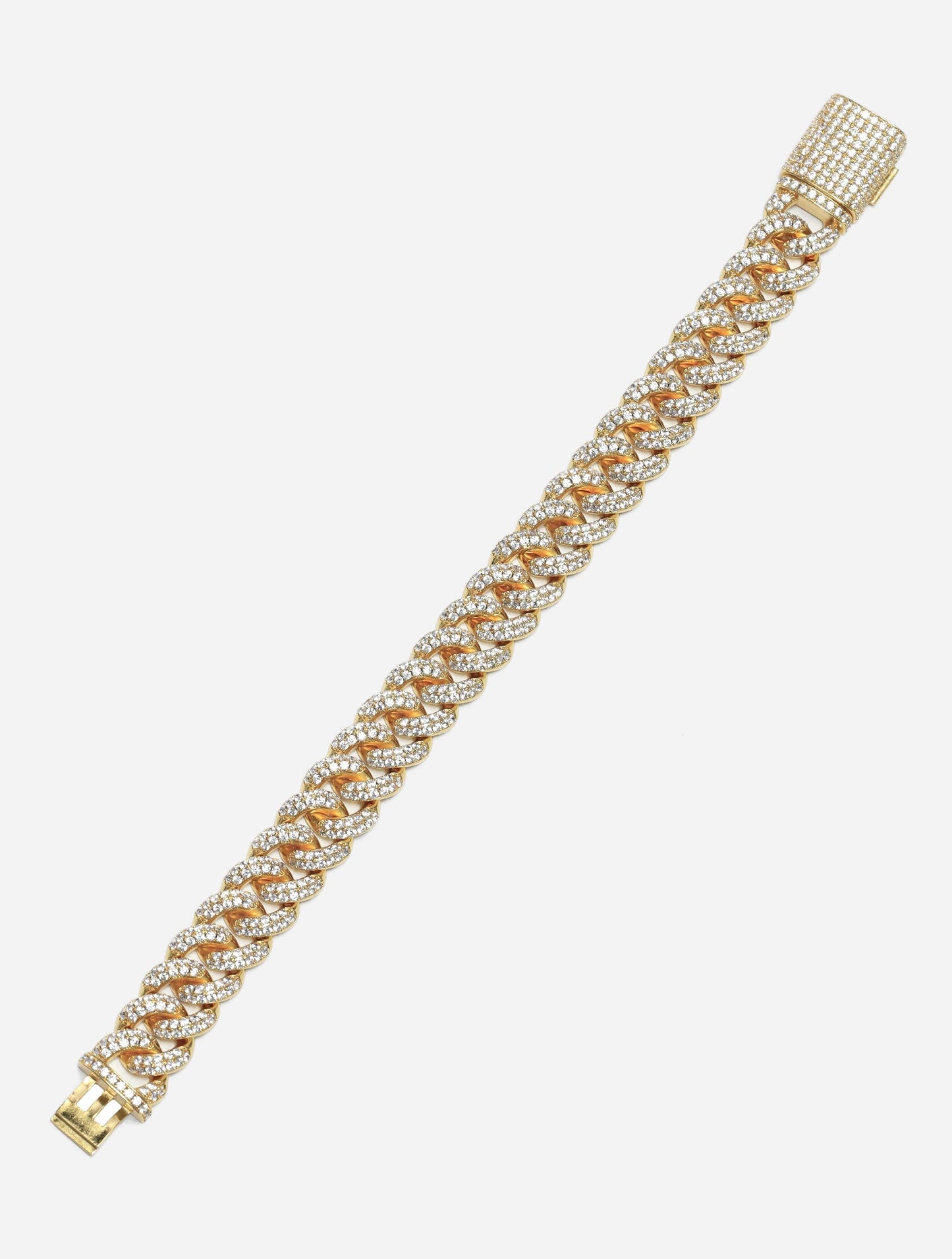 Gracias Dios Cuban Link Diamond 8" 18MM Bracelet - Challenger Streetwear