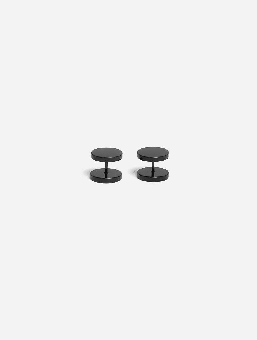 Gracias Dios Dumbbell Round Stud Earring - Challenger Streetwear