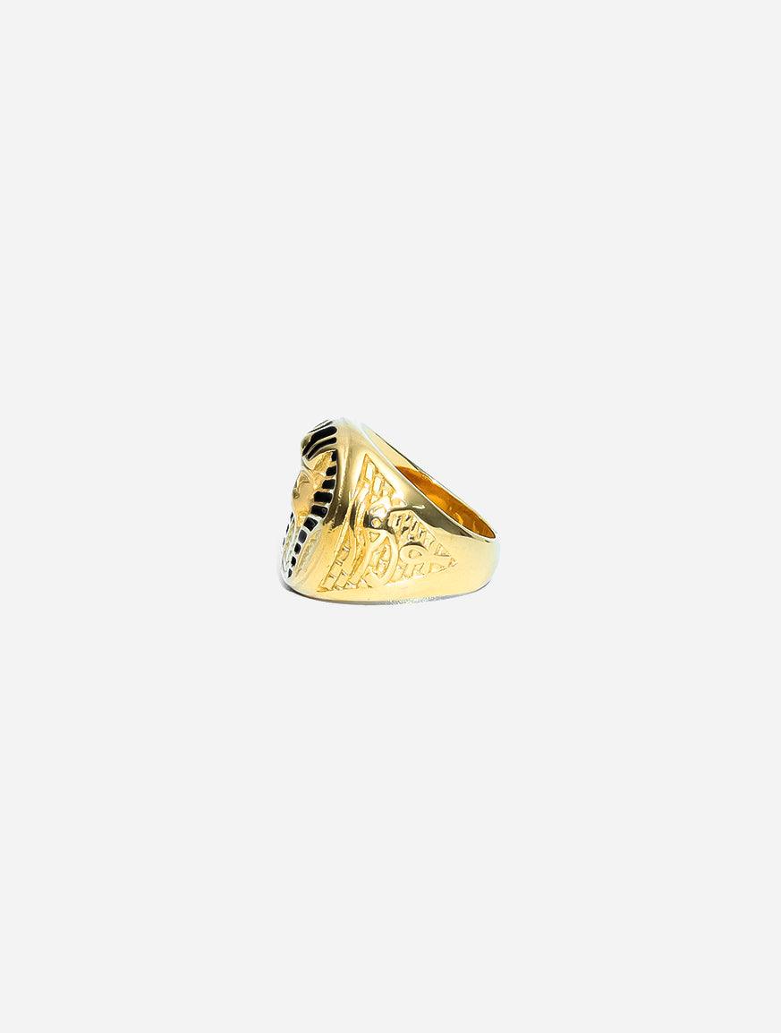 Gracias Dios Egyptian Pharaoh Ring - Challenger Streetwear