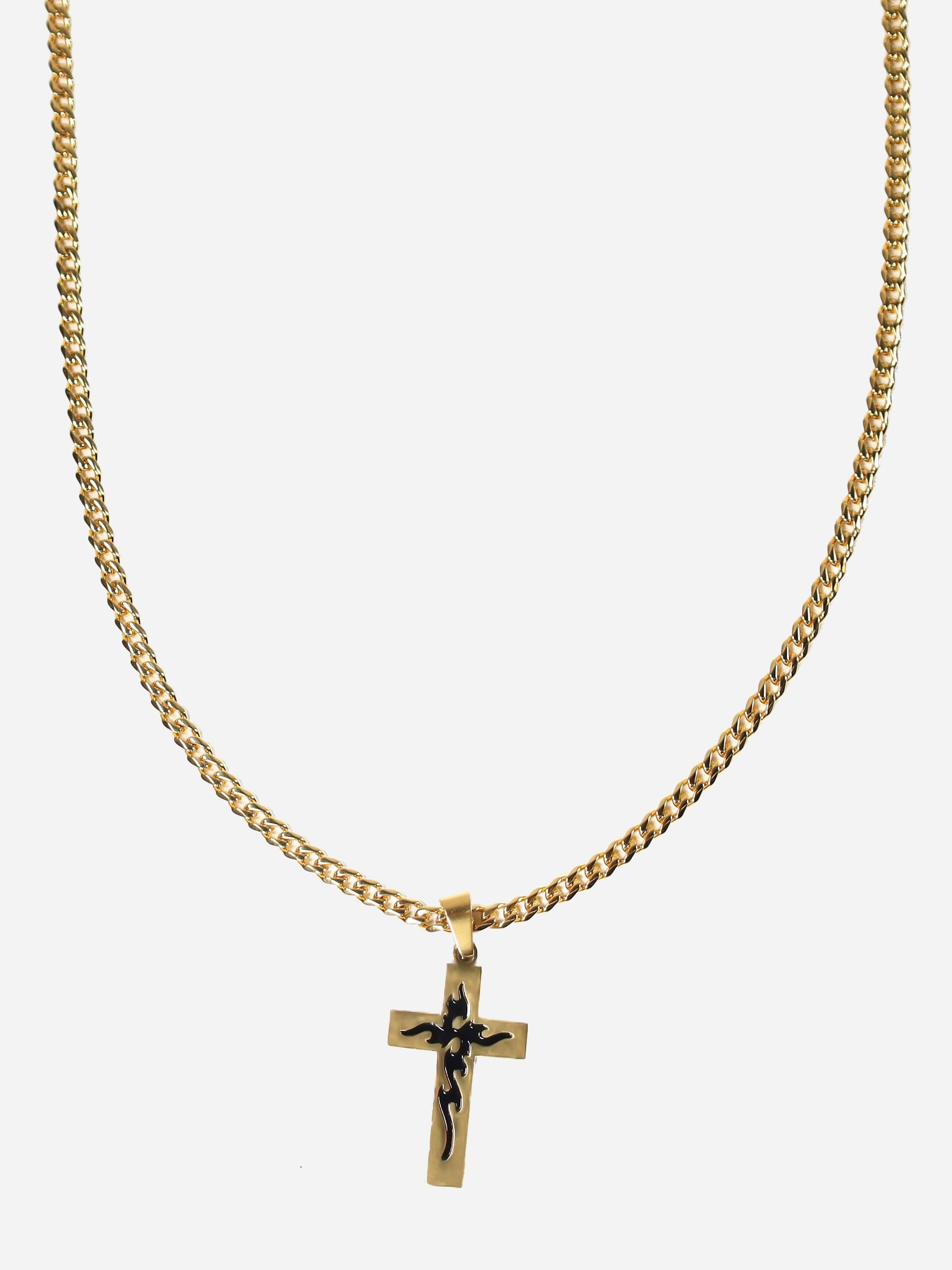 Gracias Dios Fancy Cross Pendant - Challenger Streetwear