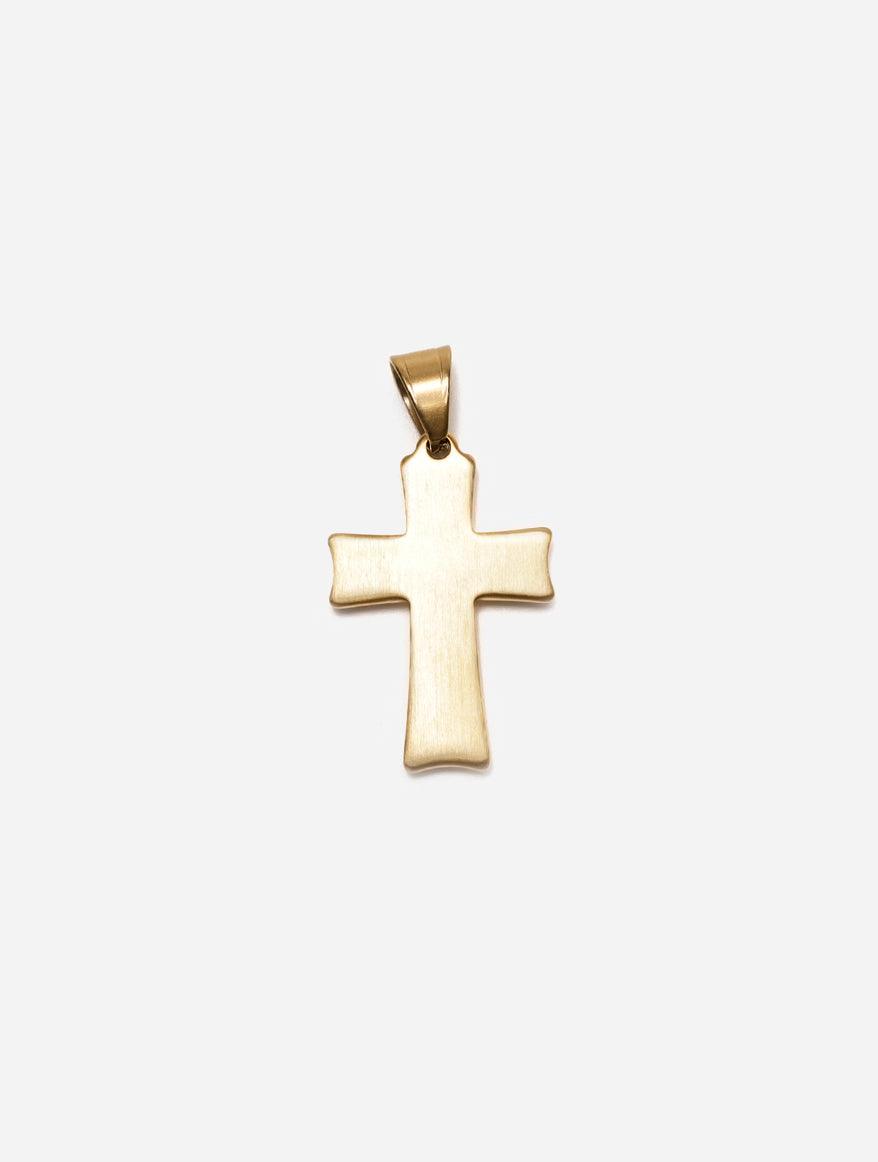 Gracias Dios GD Black and Gold Cross Pendant - Challenger Streetwear