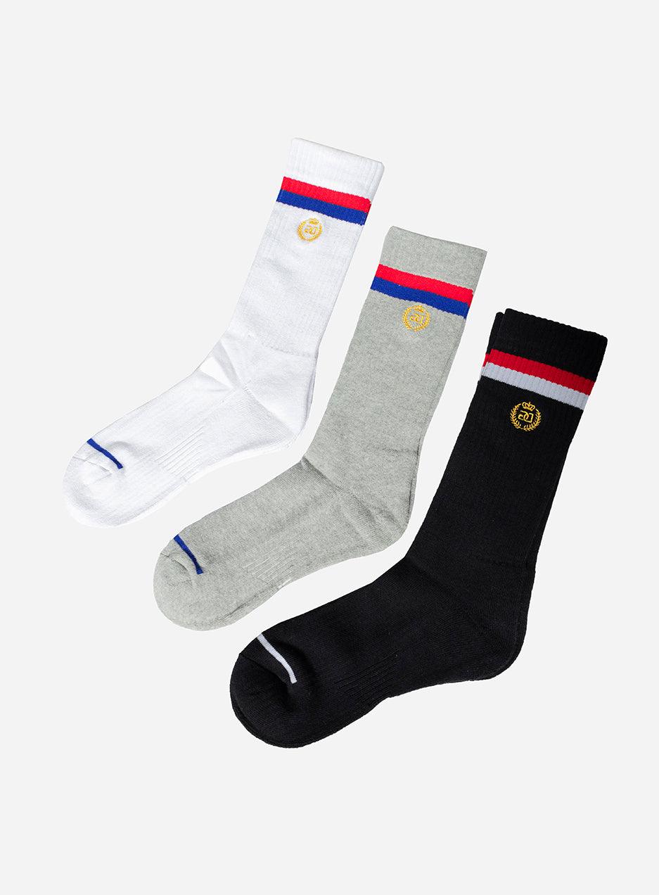 Gracias Dios GD Crew Socks 3pack - Challenger Streetwear