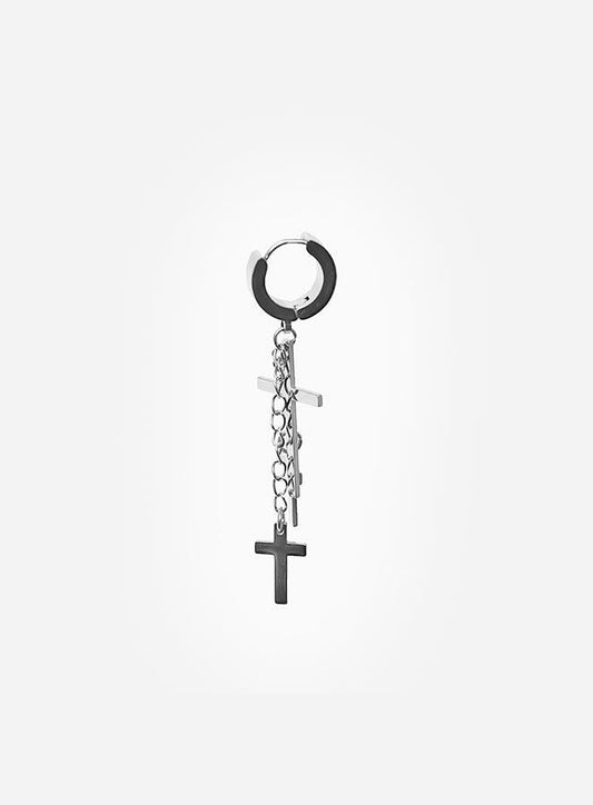 Gracias Dios GD Cross Dangle Earring Steal - Challenger Streetwear