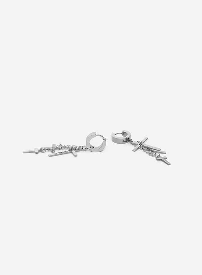 Gracias Dios GD Cross Dangle Earring Steal - Challenger Streetwear