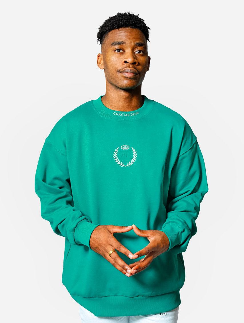 Gracias Dios GD Crown Oversized Sweatshirt - Challenger Streetwear
