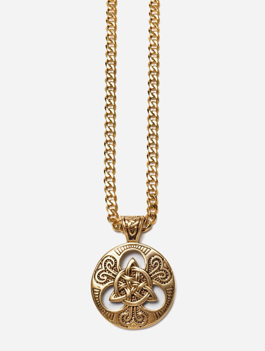 Gracias Dios GD Gold Celtic Knot Pendant - Challenger Streetwear