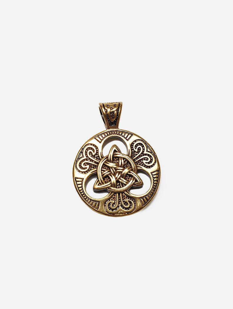 Gracias Dios GD Gold Celtic Knot Pendant - Challenger Streetwear