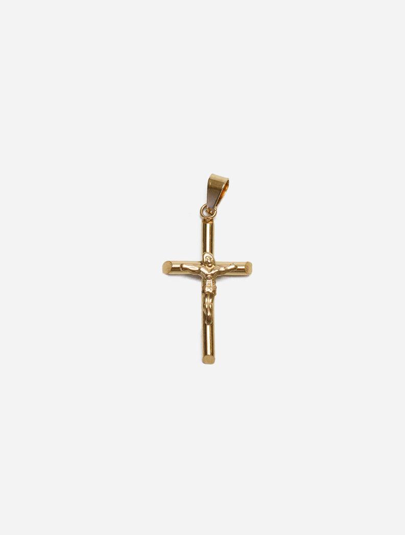 Gracias Dios GD Gold Cross Jesus Pendant - Challenger Streetwear