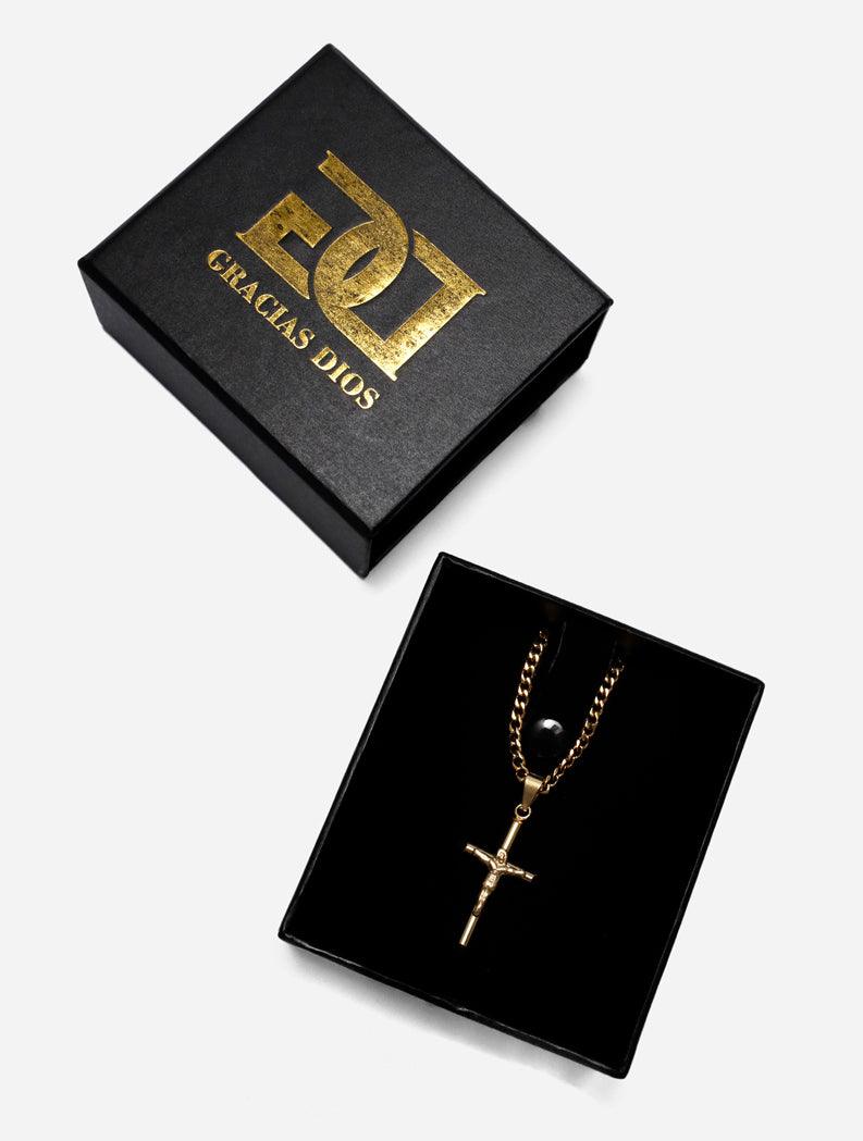 Gracias Dios GD Gold Cross Jesus Pendant - Challenger Streetwear