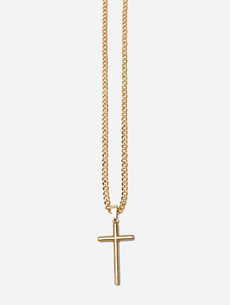 Gracias Dios GD Gold Cross Religious Pendant - Challenger Streetwear