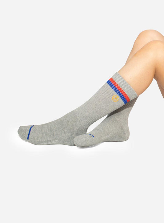 Gracias Dios GD Grey Crew Socks 3Pack - Challenger Streetwear