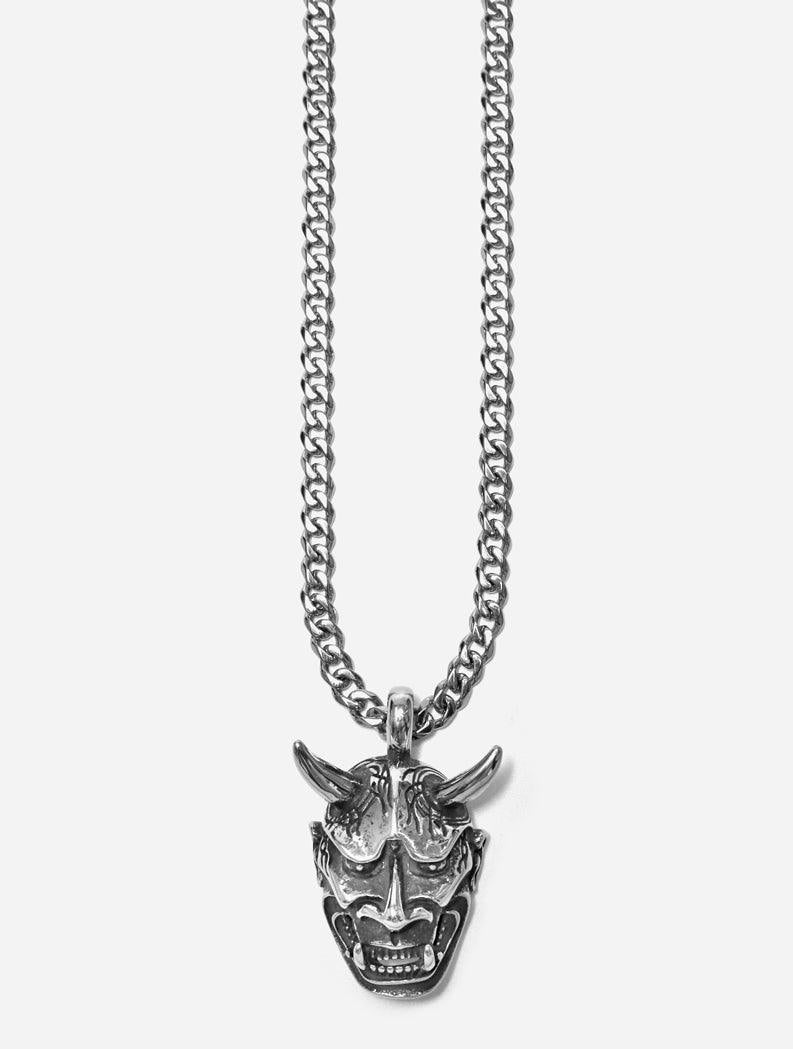 Gracias Dios GD Japanese Noh Mask Hannya Devil Pendant - Challenger Streetwear