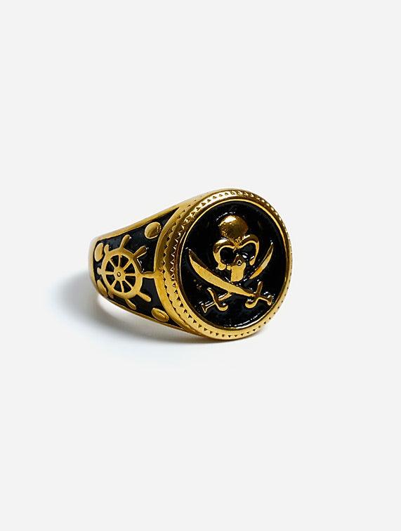 Gracias Dios GD Retro Pirate Ring - Challenger Streetwear