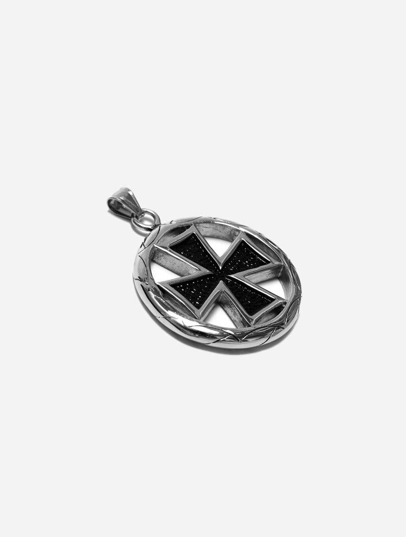 Gracias Dios GD Silver Chrome Heart Tyre Pendant - Challenger Streetwear