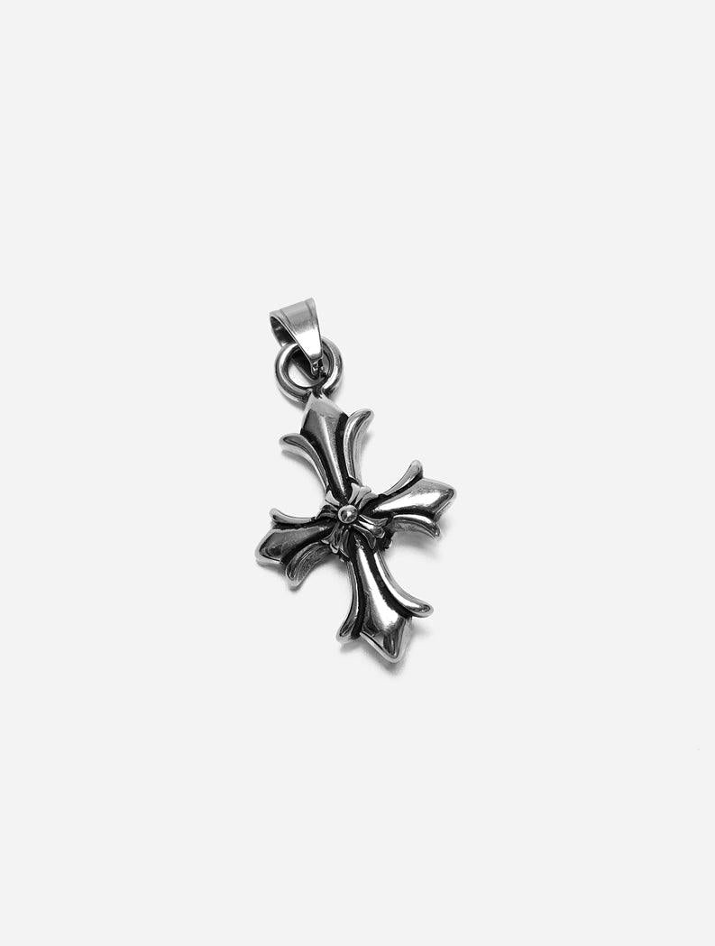 Gracias Dios GD Silver Chrome Maltese Cross Pendant - Challenger Streetwear