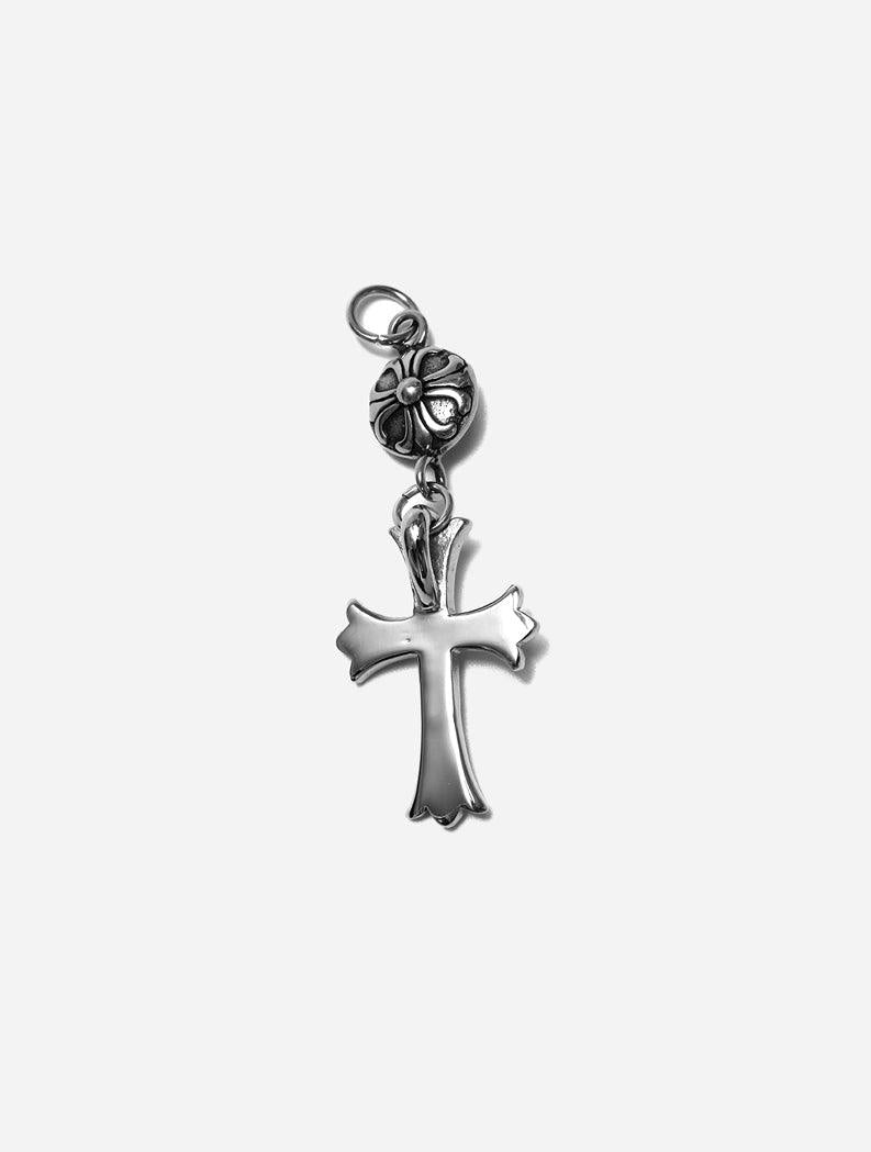 Gracias Dios GD Silver Chrome One Ball Cross Pendant - Challenger Streetwear