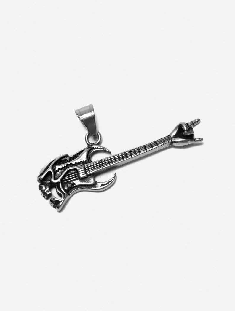 Gracias Dios GD Silver Shred Guitar Pendant - Challenger Streetwear