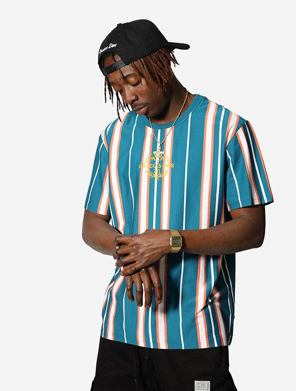 Gracias Dios GD Stripe T-Shirt - Challenger Streetwear