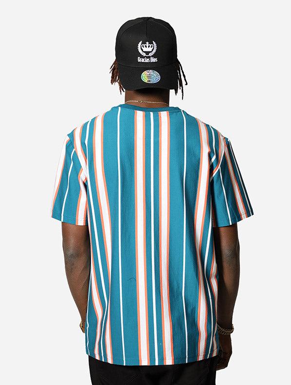 Gracias Dios GD Stripe T-Shirt - Challenger Streetwear