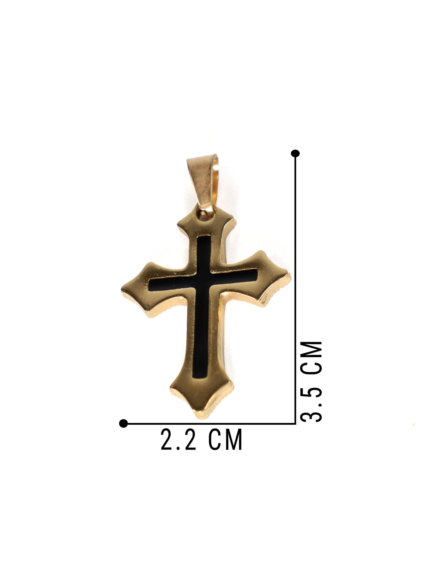 Gracias Dios Generic Gold Cross Pendant - Challenger Streetwear