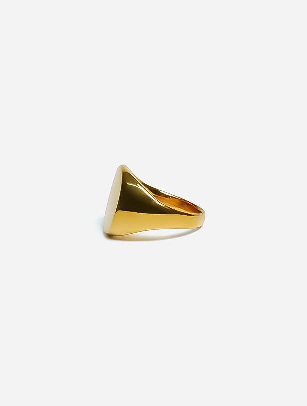 gold oval ring