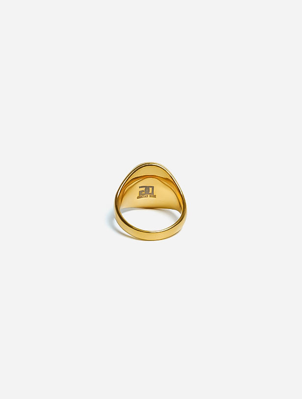 gold oval ring