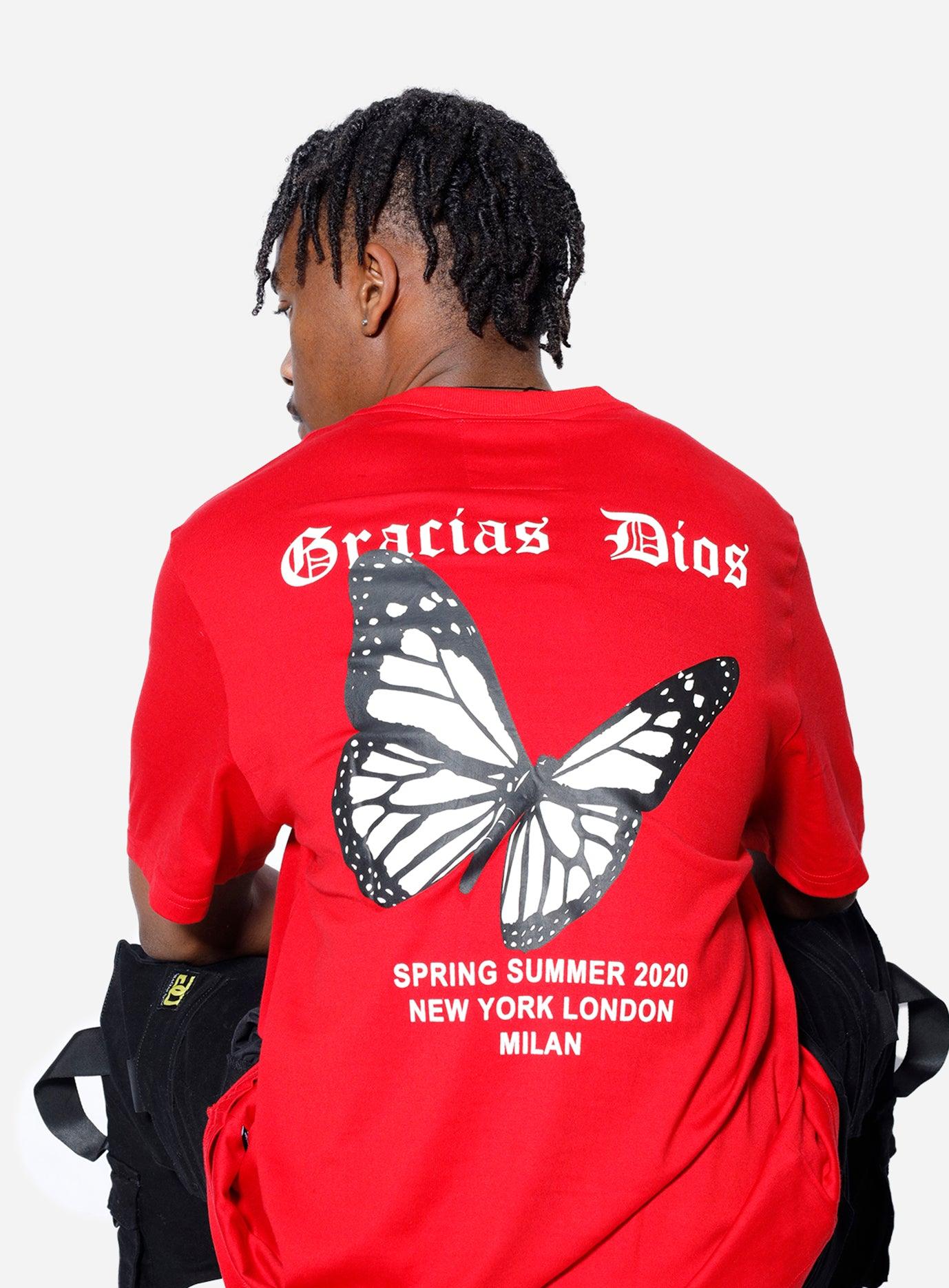 Gracias Dios Gracias Dios Butterfly T-Shirt - Challenger Streetwear