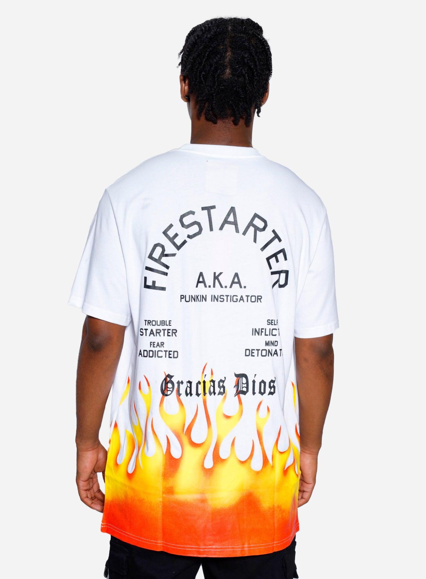 Gracias Dios Gracias Dios Fire Starter T-Shirt - Challenger Streetwear