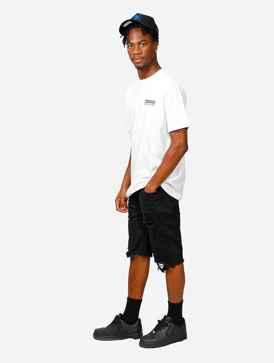 Gracias Dios Gracias Dios Max Repair Denim Shorts - Challenger Streetwear